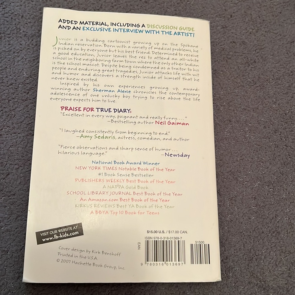 Part-Time Indian Book - Picture 4 of 6